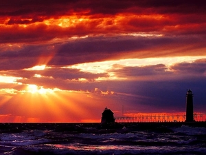 vuurtoren-zonsondergang-horizon-zee-achtergrond