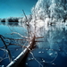 winter-natuur-meer-blauwe-achtergrond