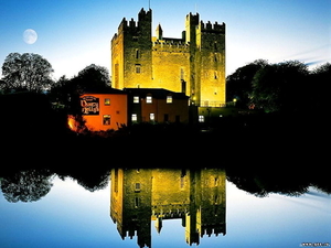 kasteel-bunratty-castle-reflectie-ierland-achtergrond