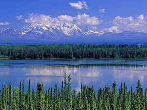 natuur-alaska-reflectie-bergen-achtergrond