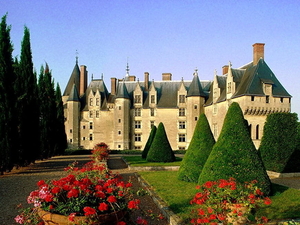 frankrijk-kasteel-middeleeuwse-architectuur-bloemen-achtergrond