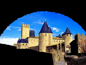 cite-van-carcassonne-frankrijk-middeleeuwse-architectuur-achtergr