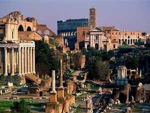 forum-romanum-italie-oude-romeinse-architectuur-rome-achtergrond