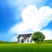 natuur-wolken-groene-huis-achtergrond