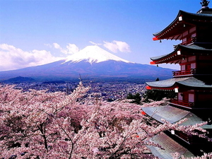 tempel-japanse-architectuur-bergen-bloemen-achtergrond