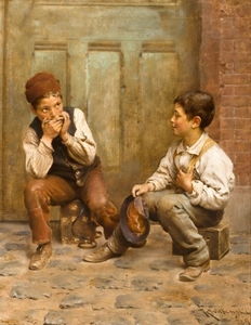 karl_witkowski_-_shoeshine_boys__1889