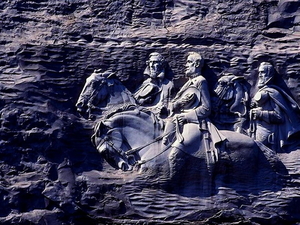 oudheid-stone-mountain-paard-kunst-achtergrond