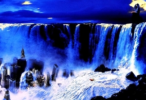 fantasie-waterval-natuur-achtergrond