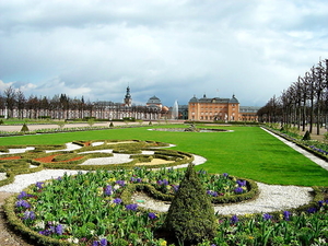 tuin-bloemen-kasteel-paleis-achtergrond