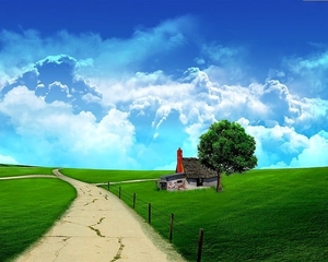 zomer-groene-natuur-wolken-achtergrond