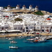 griekenland-haven-town-meer-achtergrond