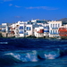 griekenland-zee-town-kust-achtergrond