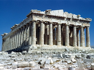 parthenon-oude-romeinse-architectuur-griekenland-tempel-achtergro
