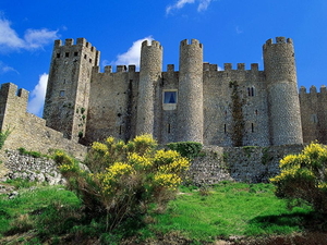 obidos-castle-portugal-santa-maria-kasteel-achtergrond