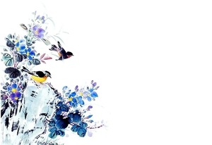 chinese-kunst-schilderkunst-bloemen-tekening-achtergrond