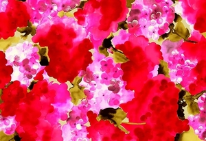 geschilderde-bloemen-roze-bloemblad-achtergrond