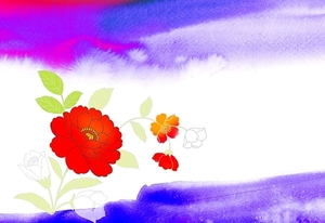 geschilderde-bloemen-schilderen-kind-kunst-achtergrond