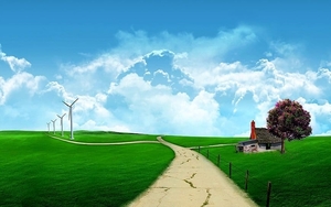 natuur-groene-veld-wolken-achtergrond