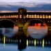 ponte-coperto-italie-reflectie-pavia-achtergrond