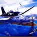 luchtvaart-geschilderde-vliegtuigen-vlucht-achtergrond