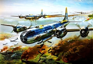 vliegtuigen-geschilderde-luchtvaart-boeing-b-29-superfortress-ach