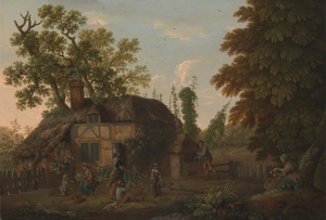 george_smith_-_hop_pickers_outside_a_cottage_-_google_art_project