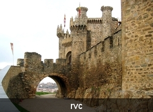 Ponferrada: kasteel, maar alles gesloten op maandag)
