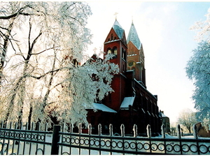 kerk-sneeuw-architectuur-town-achtergrond