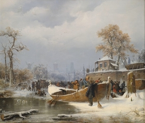 andreas_achenbach__attr.__-_winterliche_bootsanlegestelle__1838_