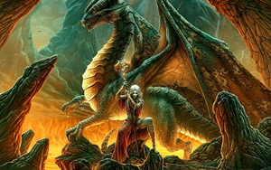 draak-fantasie-meisjes-computergraphics-mythologie-achtergrond