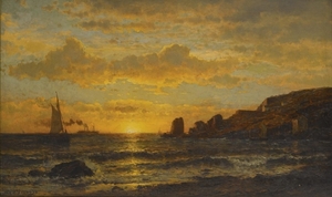 mauritz_de_haas_-_sunset_along_the_coast