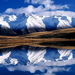 bergen-besneeuwde-natuur-reflectie-achtergrond