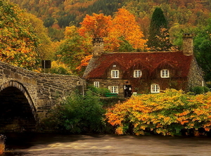herfst-natuur-huis-ochtend-achtergrond