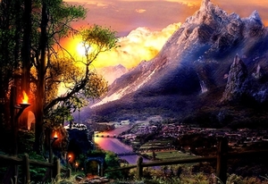 natuur-fantasie-bergen-schilderen-achtergrond