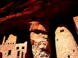 manitou-cliff-woningen-springs-colorado-oudheid-achtergrond