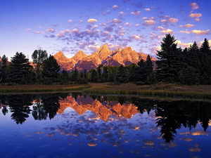 bergen-reflectie-natuur-meer-achtergrond