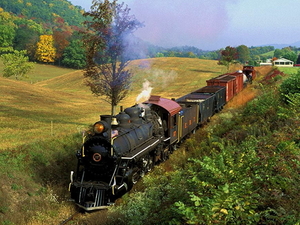spoorweg-trein-natuur-locomotief-achtergrond