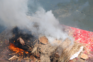 Crematie in Benares