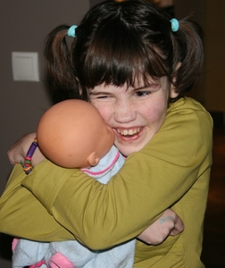 31 jan 2009 Annelien met haar pop
