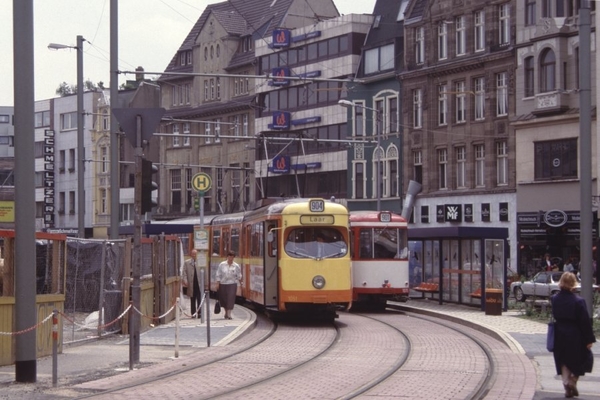 Op 26 juni 1987 de Duisburgse tram-6