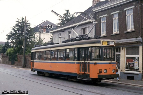 Werkbezoek aan de tram van Henegouwen. In 1984 -7