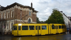 Mülheim an der Ruhr, NRW, Duitsland. Tram 297, type M6S, is gebo