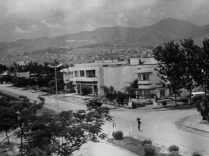 BUJUMBURA 1957; zicht vanuit Hotel Paguidas