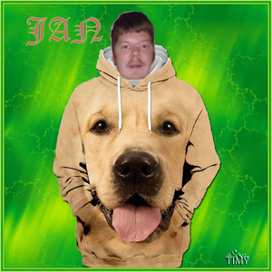 jan heeft een honden jas