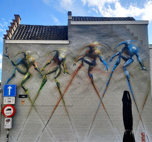 Muurschilderij-Brugge