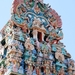 Een rijkversierde gopuram (ingangspoort)- Zuid-India