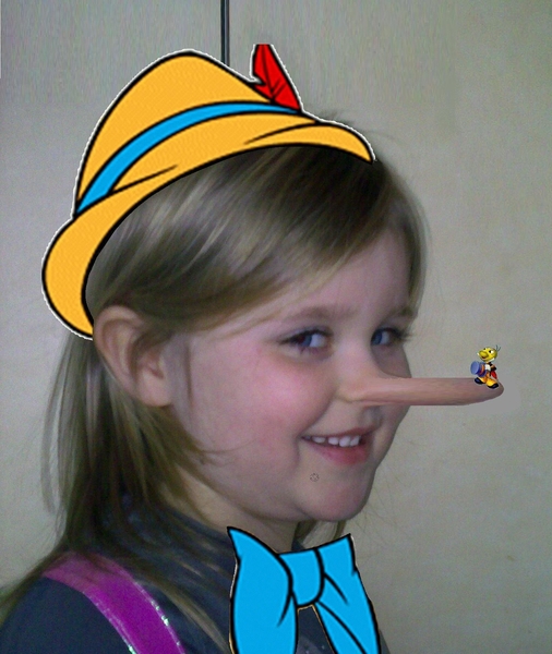 Kleindochter Lise als Pinokio