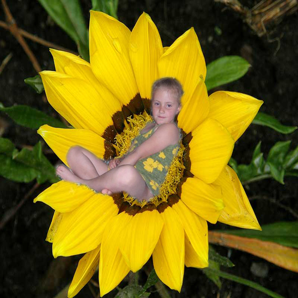 Deborah in de bloem
