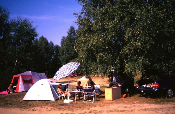 Camping aan het Lipno Meer (zuid Tjechi)
