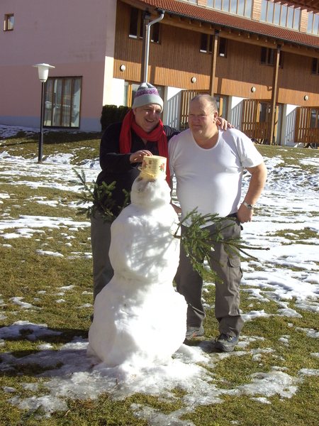 Jan & Jean in sneeuw in Tsjechie (febr.2009)